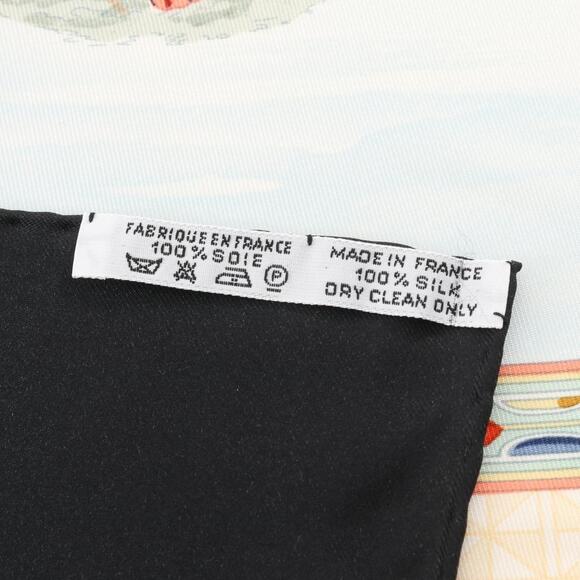 HERMES Black Silk Scarf - Picture 3 of 6